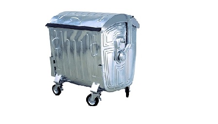 Оцинкованный бак для мусора 1100 литров