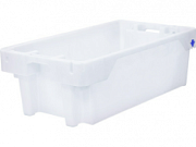 Ящик рыбный 800х450х270 конусный 40 кг/60 л с дренажными отверстиями белый 81701010