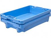 Ящик рыбный 600х400х125 конусный 7-10 кг/15 л с дренажными отверстиями синий 83630300