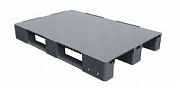 Стеллажный сплошной поддон на трёх полозьях 1200x800x150