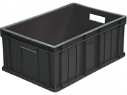 Ящик 600х400х250 сплошной чёрный